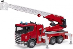 Camion de pompiers pour enfants Scania avec échelle et canon à eau