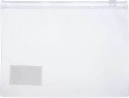 Pochette transparente pour documents avec fermeture éclair