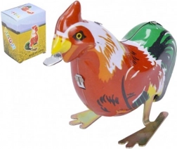 coq en tôle rétro à remontoir