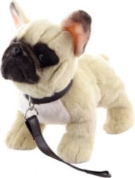 Bouledogue Français en Peluche avec Laisse 26 cm Écologique