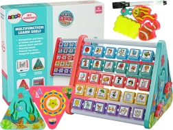 Étagère éducative pour enfants avec abaque et formes