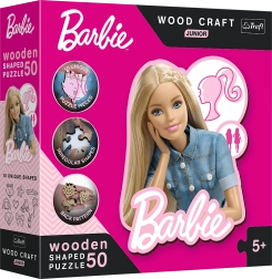 Puzzle en bois Barbie pour enfants, 50 pièces
