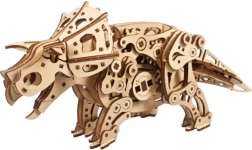 Ugears puzzle mécanique 3D en bois TRICERATOPS à propulsion