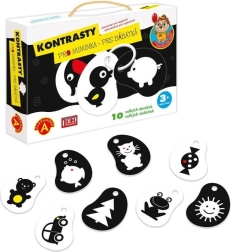 Alexander Contrastes – cartes de stimulation noir et blanc pour bébés