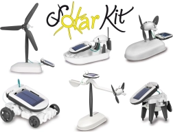 JAMARA kit de construction solaire 6 en 1 noir et blanc