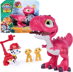 Spin Master Paw Patrol : The Dino Movie – dinosaure interactif Rhubarb avec figurine Marshall et accessoires