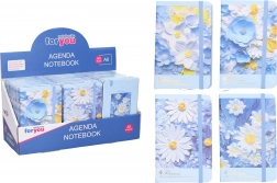 Carnet ligné 9 × 14 cm fleurs mix