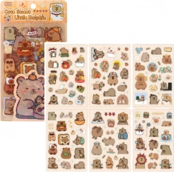 Lot d’autocollants Capybara pour personnalisation et décoration 110 pcs