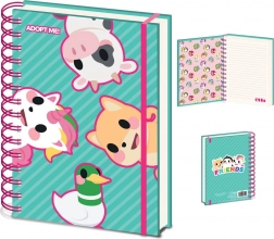 Bloc-notes à anneaux A5 Adopt Me