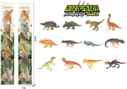 Ensemble de 6 dinosaures en plastique sous blister