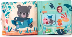 Lilliputiens - livre textile Apprenons à nous habiller chien Jules