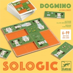 Jeu logique en bois Dogmino
