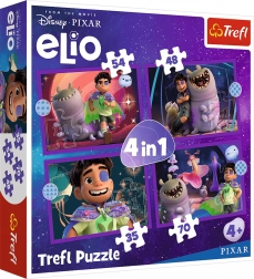 Trefl puzzle Elio missions extraterrestres 4 en 1 (35, 48, 54, 70 pièces)