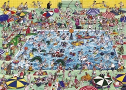 Puzzle 1000 pièces Plaisir à la piscine