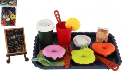 set de thé et de cuisine pour enfants avec aliments sur plateau