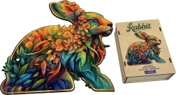 Puzzle d’encastrement en bois lapin