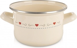 Casserole émaillée TONCA 16 cm, 1,4 l – crème