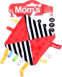 Doudou bruissant avec étiquettes pour nouveau-nés