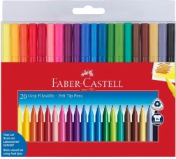 feutres Faber-Castell Grip, set de 20 pcs