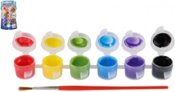 Peintures textiles Creatoys 12 couleurs avec pinceau