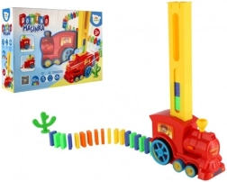 Train à dominos avec pose automatique, lumière et son
