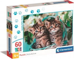 Puzzle CLEMENTONI 60 pièces – chatons dans un panier