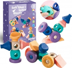 Woopie blocs de construction sensoriels à presser, 13 pièces