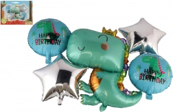 Set de ballons gonflables dinosaure, 5 pcs