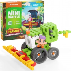 Jeu de construction Mini Waffle Fermier – moissonneuse 60 pièces Marioinex