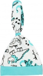 Bandana-bonnet pour bébé en coton Nicol Dinosaur