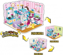 QMAN idées illimitées chambre de fille 3-en-1 set de construction (194 pièces)