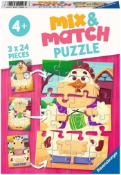 Ravensburger puzzle Mix & Match : mes amis de la ferme 3×24 pièces