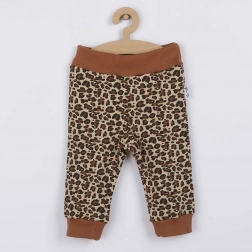 Pantalon de survêtement pour bébé en coton Nicol Mia marron