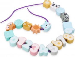 Perles à enfiler pastel pour enfants