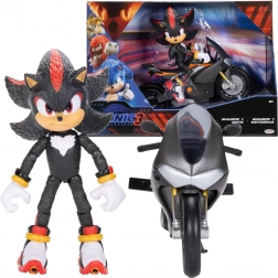Sonic 3 : figurine SHADOW sur moto noire (petit set)