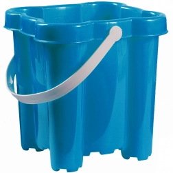 Androni seau château avec 4 tours, hauteur 20 cm – Bleu