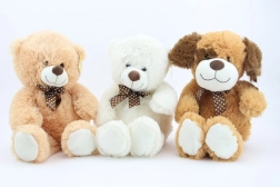 Ourson ou chiot en peluche 55 cm