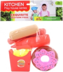 Set de nourriture en plastique pour cuisine enfant