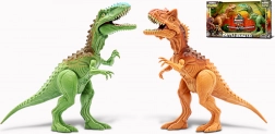 Primal Clash! Ensemble pour combat de dinos Carnotaurus vs Gigantosaurus, figurines de 21 cm