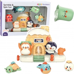 Set de bain interactif pour bébés – animaux marins