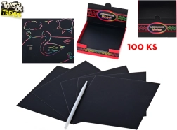 Images à gratter TOYS& TRENDS – kit créatif 100 feuilles