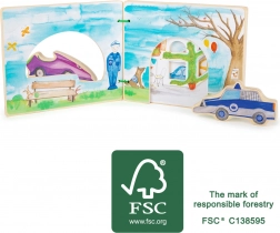 Livre interactif en bois Police Small Foot