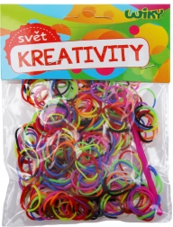 Élastiques tressés bicolores magiques – assortiment de couleurs, 300 pièces avec accessoires