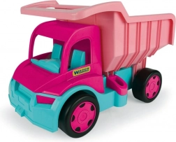 Camion-benne GIGANT rose pour enfants 55 cm