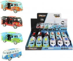 autobus rétro à friction avec lumière et son 12 cm