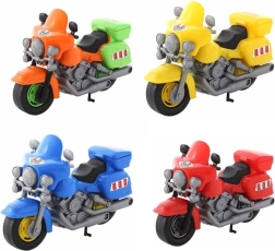 Moto en plastique pour enfants – sans propulsion, couleurs assorties