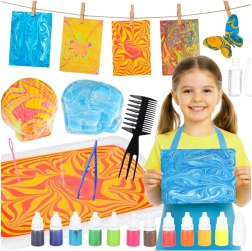 Kit créatif de peinture sur l’eau ebru – 12 couleurs
