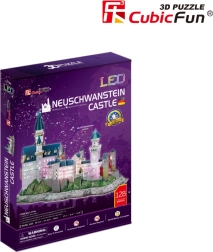 Puzzle 3D lumineux château de Neuschwanstein 128 pièces