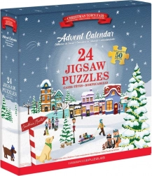 Calendrier de l’Avent : Marché de Noël puzzle 24 x 50 pièces