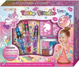 Studio de tatouage avec décorations pour enfants